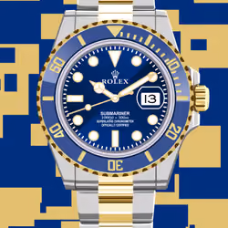 Rolex Submariner Two Tone Blue Dial 116613L
