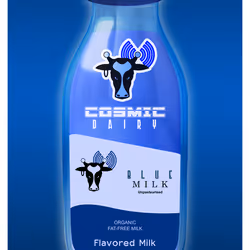 Cosmic Dairy's Famous Blue Milk