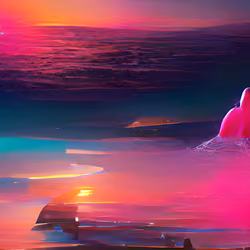 #07 METAVERSE WALL ART / SUNSET 2