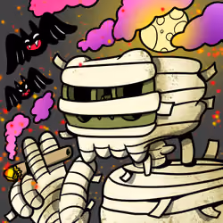 Smoking Skull #647