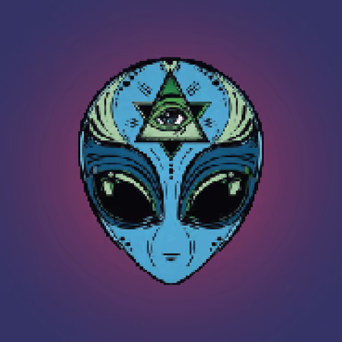 Illuminati Alien Blue