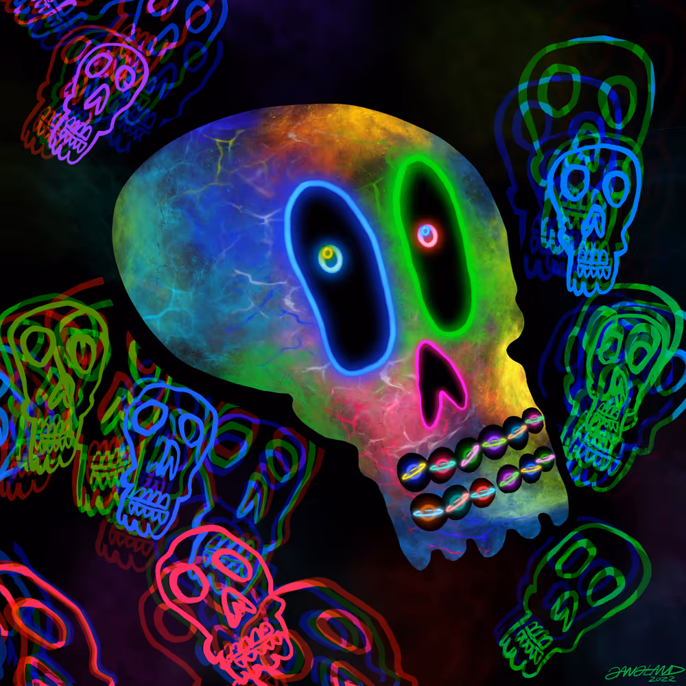 Gangland Skull #343 - "Wild Thing" - by Eddie Gangland