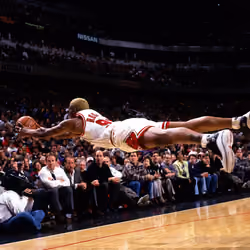 Dennis Rodman Dives