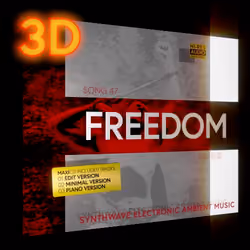 3D LOOP MP4: OFFICIAL MAXI CD ALBUM COVER "SONG 47 FREEDOM"