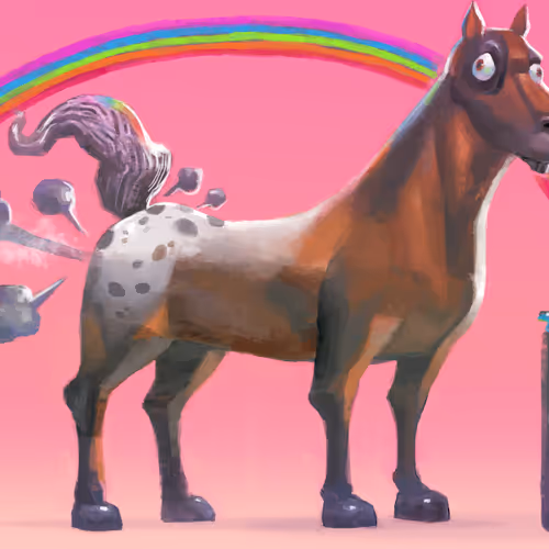 Rainbow Horse
