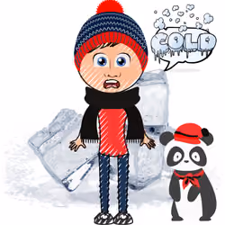 Manu in the snow
