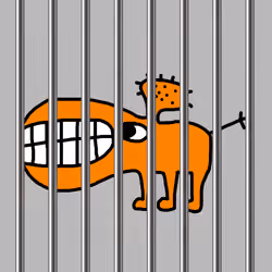 in prison