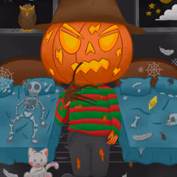 Pumpkin Head Freddy Coeger