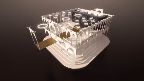 Archilab - Rooftop runway for RTFKT x oncyber Space Pod