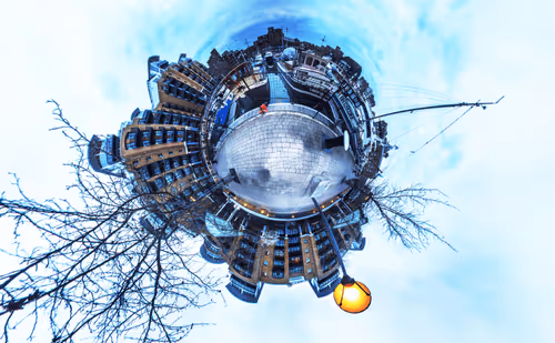 Collection of 360 and epic tIny planet media