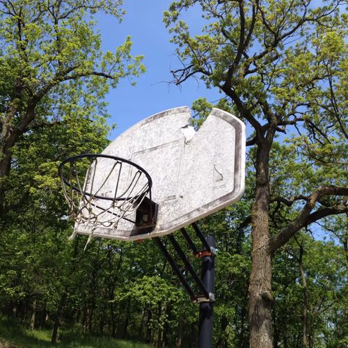 Nick Ware's basketball hoop