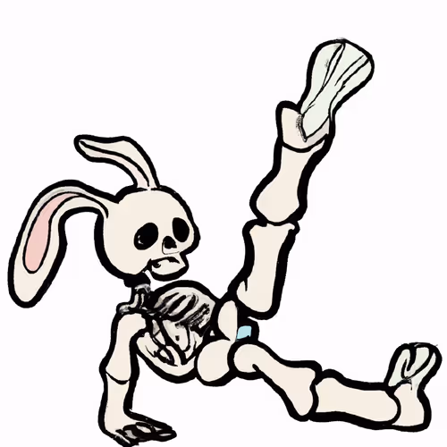 Rabbit Skeleton Fainted 0001