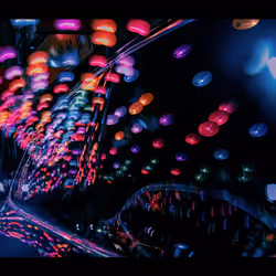 Vibrant Nights: Neon Reflections 007 - Longshan Porsche Rainbow Reflections
