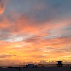 SouthBeach orange sky