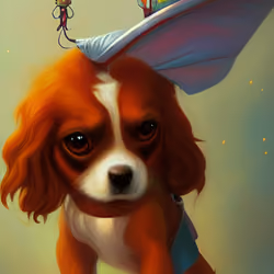The fairy and his loyal Cavalier
