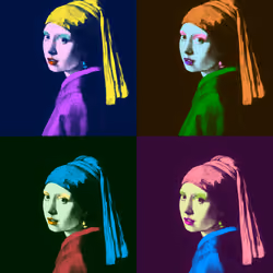 Girl with a Pearl Earring meets Andy Warhol