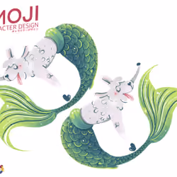 The little alpaca mermaids