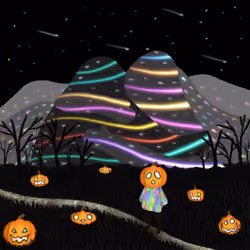 happy 019 : the mountain's hug and mr.pumkin 
