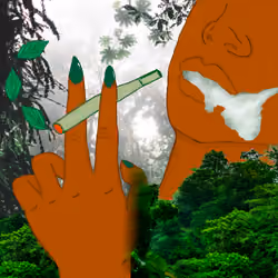 Smoking Girl Forest