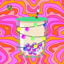 Christmas crazy boba tea