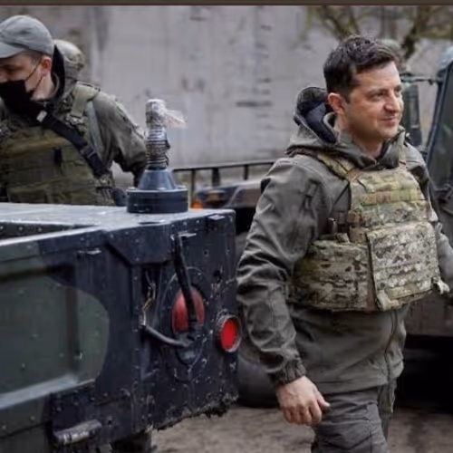 Zelensky and his car
