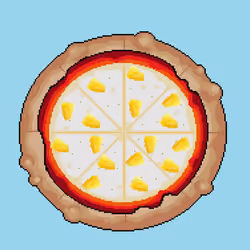 Pineapple Pizza with EXTRA cheese
