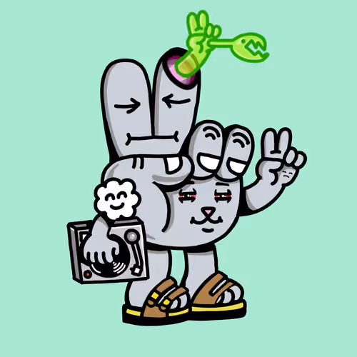 PEACE RABBIT #6607