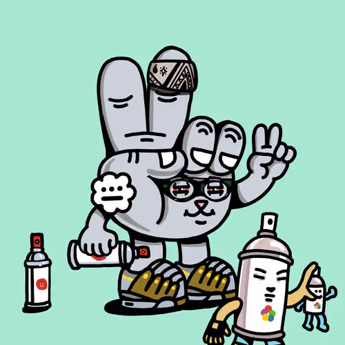 PEACE RABBIT #1087
