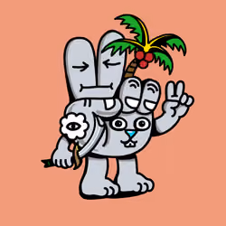 PEACE RABBIT #6291