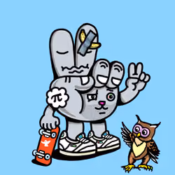 PEACE RABBIT #7471