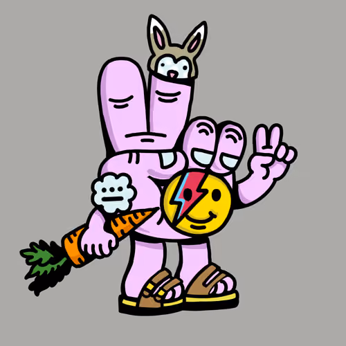 PEACE RABBIT #6614