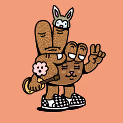 PEACE RABBIT #6016