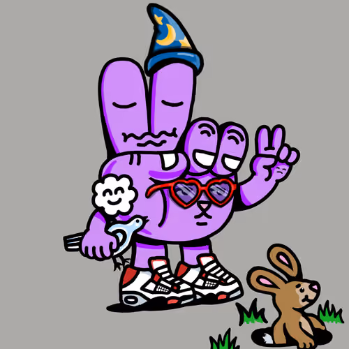 PEACE RABBIT #1021