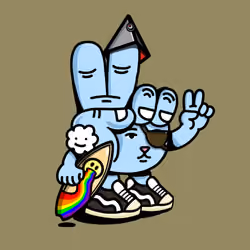 PEACE RABBIT #3753