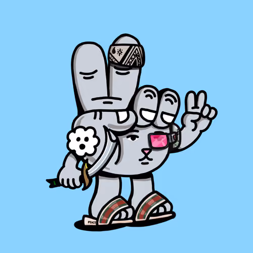 PEACE RABBIT #6279
