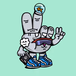 PEACE RABBIT #3099