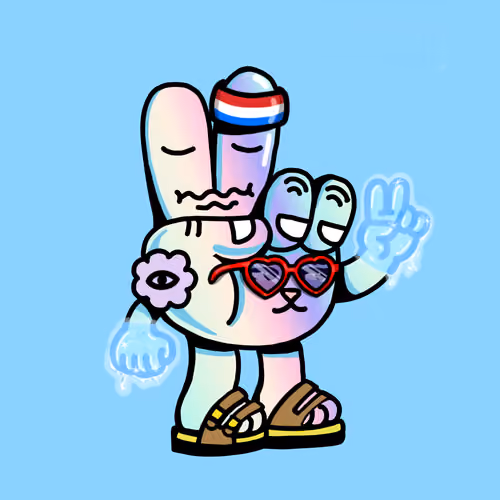 PEACE RABBIT #6512