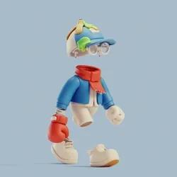 Invisible Friends 3D #1775