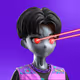 6886