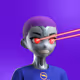 7077