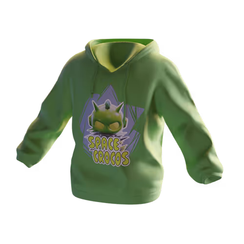 SPACE CROCOS Hoodie #126