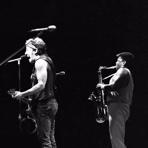 Bruce Springsteen & Clarence Clemons Photographed By David Gahr