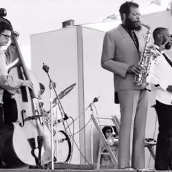 Charles Haden, Dewey Redman, & Ornette Coleman Photographed By David Gahr