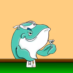 6734