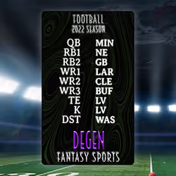 Degen Fantasy Sports FB 2022 #97