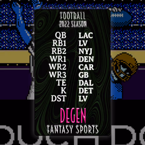 Degen Fantasy Sports FB 2022 #116