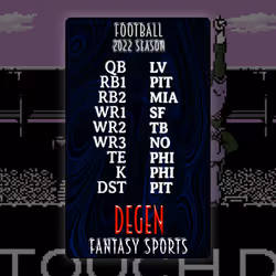 Degen Fantasy Sports FB 2022 #67