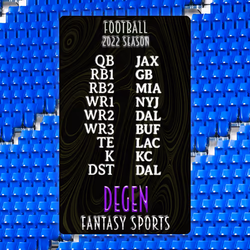 Degen Fantasy Sports FB 2022 #117
