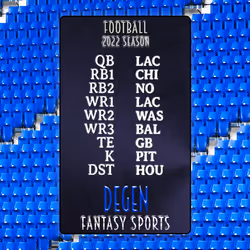 Degen Fantasy Sports FB 2022 #126