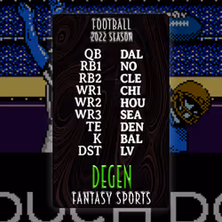 Degen Fantasy Sports FB 2022 #113